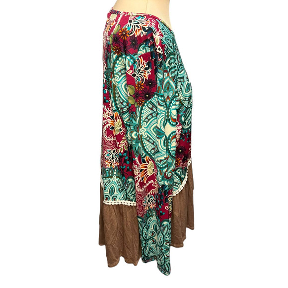 NWT Perfectly Priscilla Mixed Media Abstract Floral Print Tunic, XXXL - Picture 2 of 6
